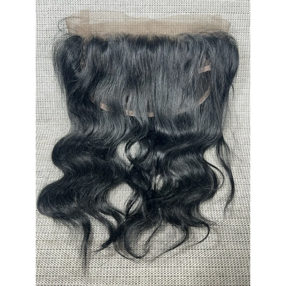 bellatique 100% Virgin Brazilian Remy 360' Full Lace‎ Frontal Natural Black 14